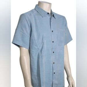 Quiksilver Waterman Manele Bay Button Down Shirt - Dusk Blue